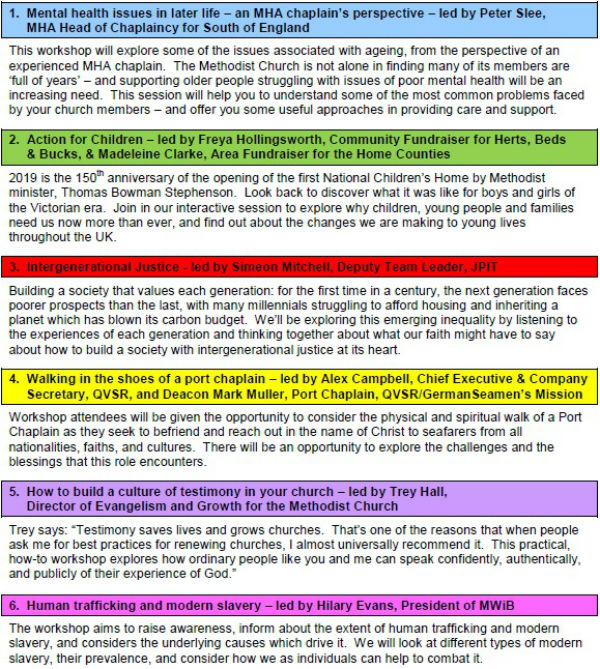 BEH Synod Workshops 9-19 1